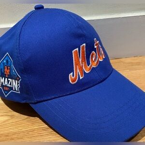 NEW Mets AMAZIN Day promo baseball cap Adjustable velcro-back, Limited ed!